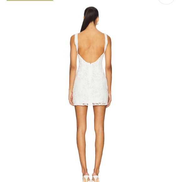Tularose Kate mini dress in white - Picture 8 of 8
